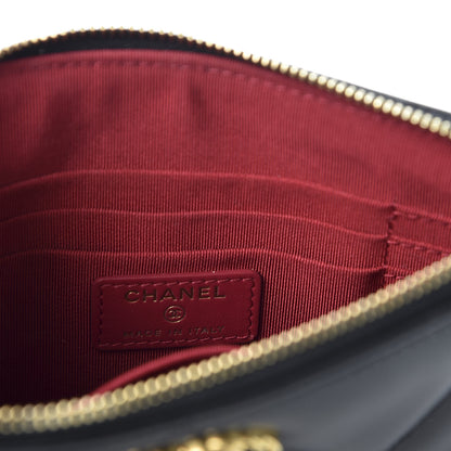 Chanel Goatskin Quilted 19 Cosmetic Case Black 7 of 9