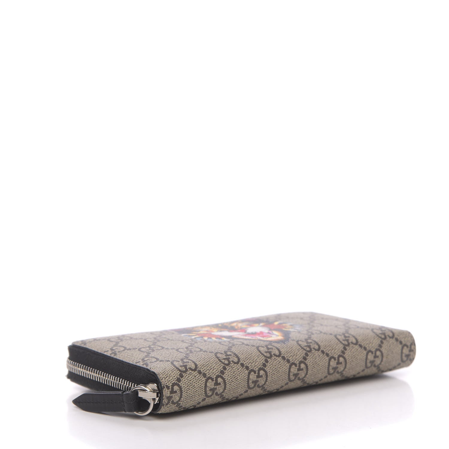 Gucci GG Supreme Monogram Angry Cat Zip Around Wallet 4 of 8