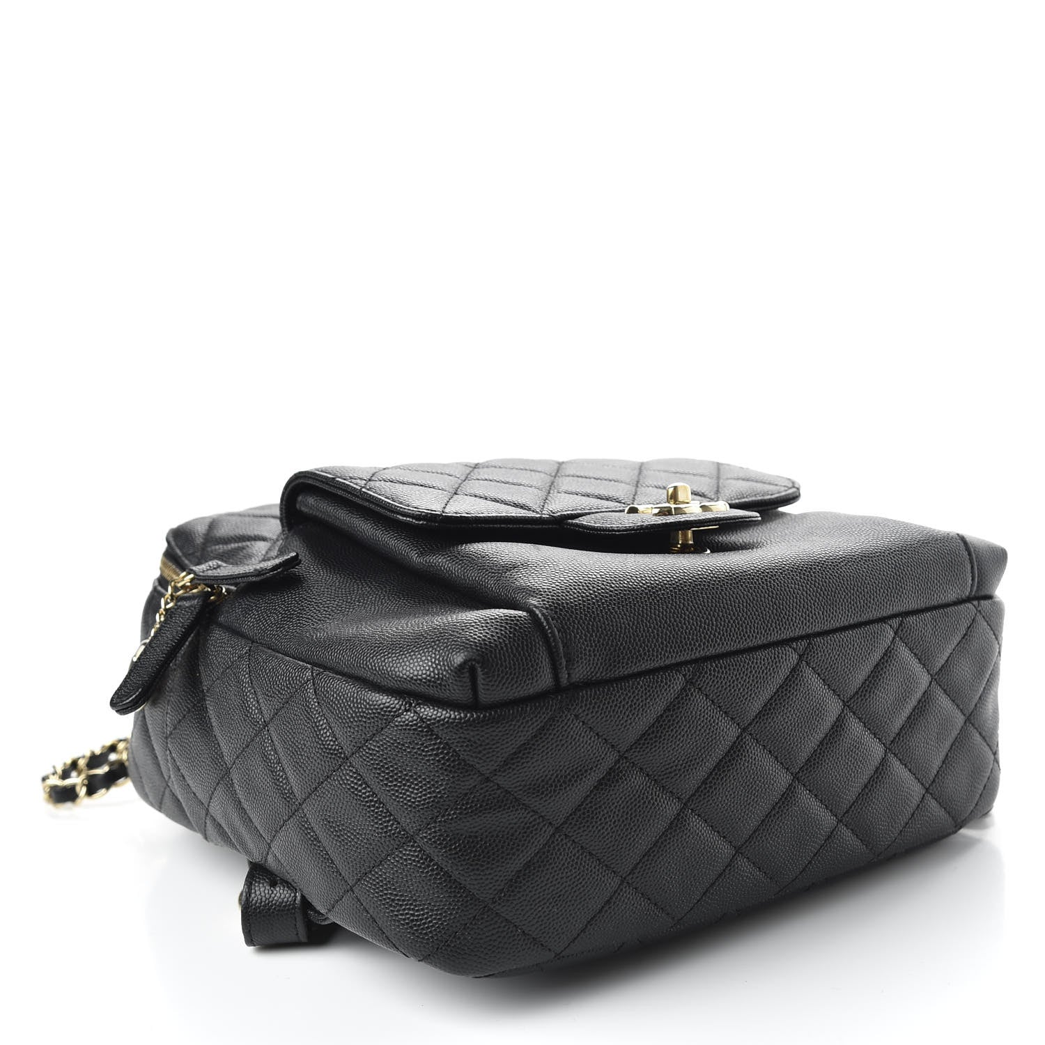 Chanel Caviar Quilted Medium Zip Around Backpack Black 3 of 9
