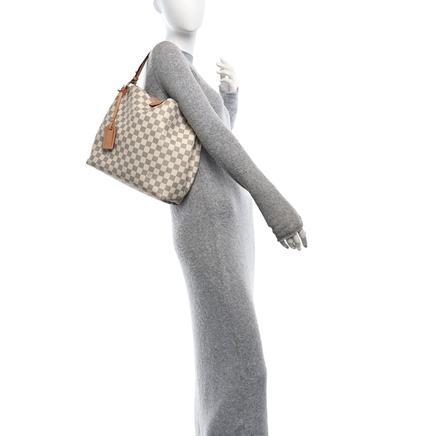 Damier Azur Graceful PM Rose Ballerine