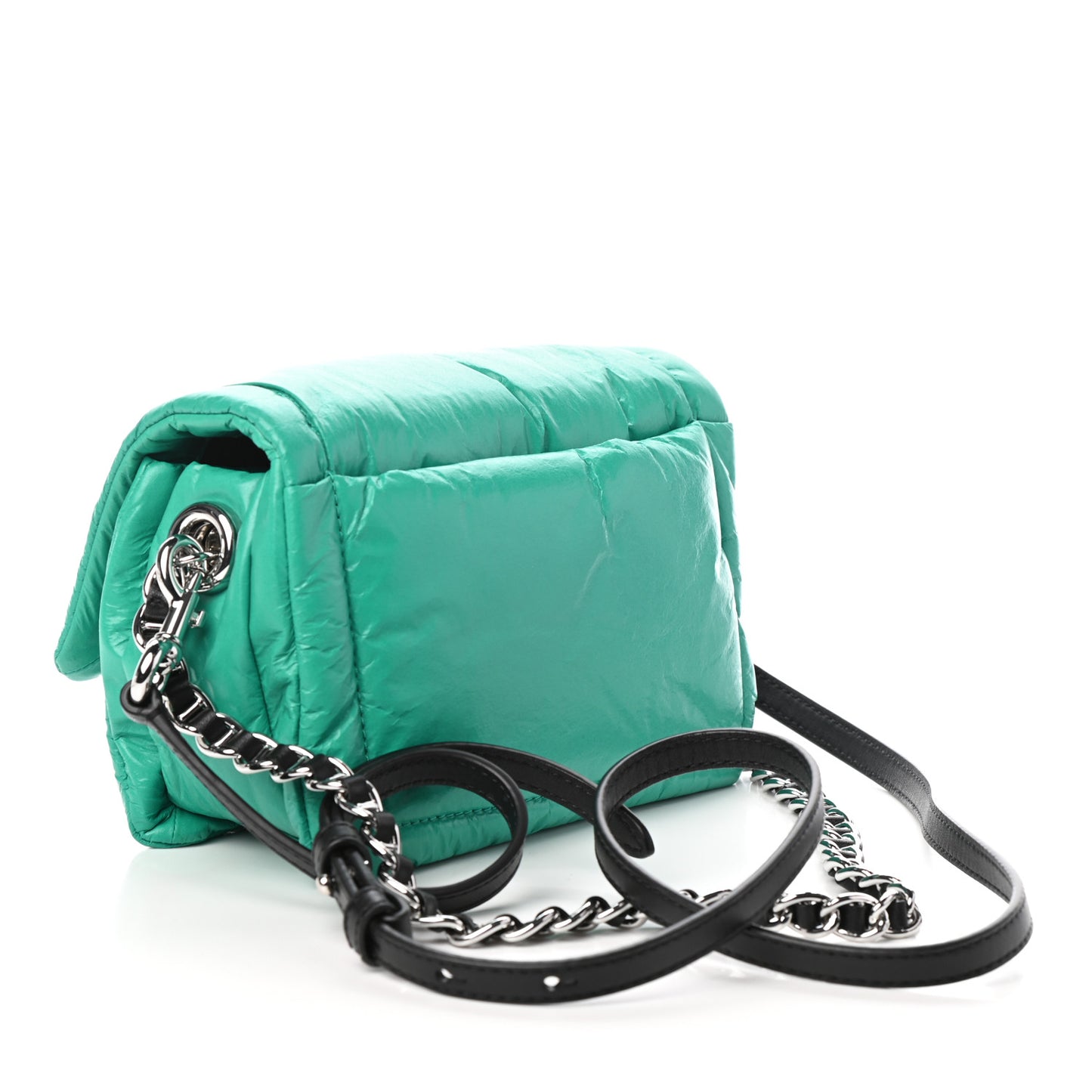 Lambskin The Mini Pillow Bag Emerald