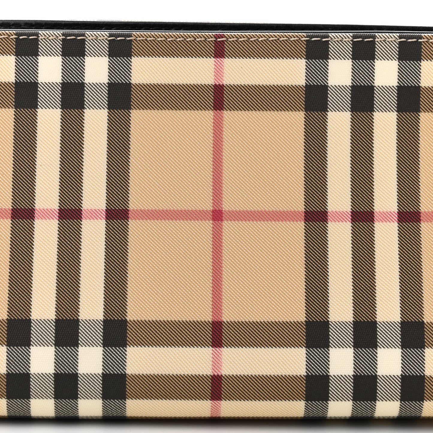 House Check Large Pochette Black