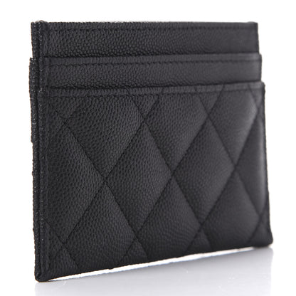 Chanel Caviar Quilted Vintage Mademoiselle Card Holder Black 3 of 9