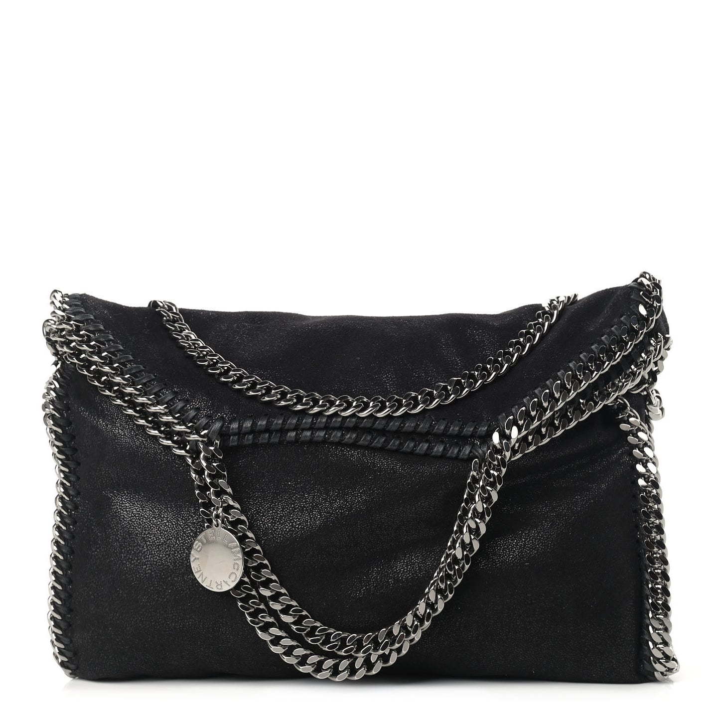 Shaggy Deer Falabella Fold Over Tote Black