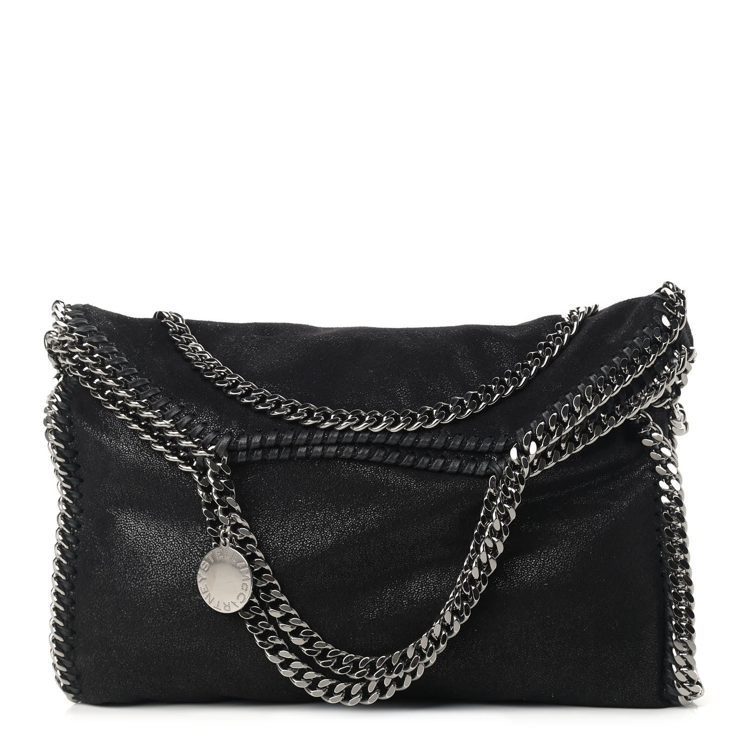 Stella McCartney Shaggy Deer Falabella Fold Over Tote Black 1 of 8