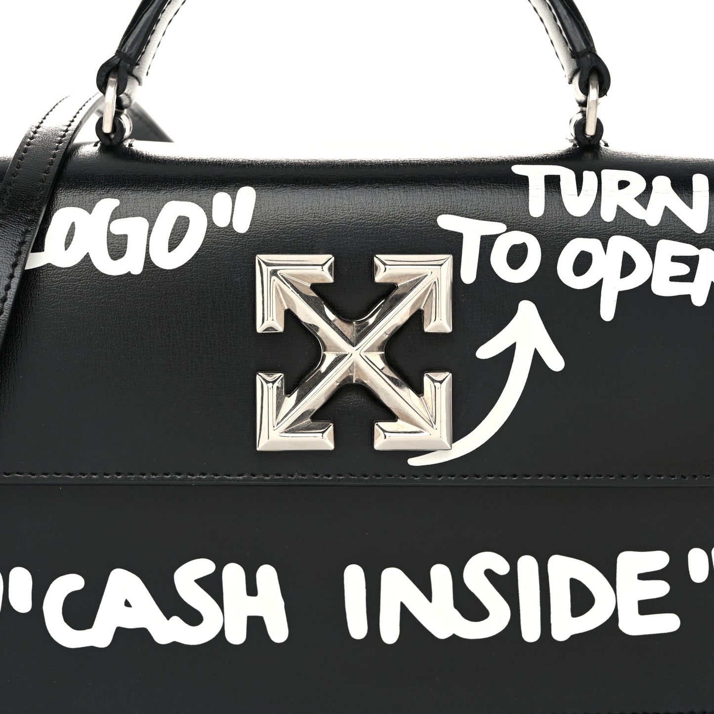 Calfskin Salary Jitney 1.4 Shoulder Bag Black
