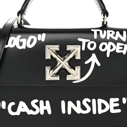 Off-White Calfskin Salary Jitney 1.4 Shoulder Bag Black 8 of 15