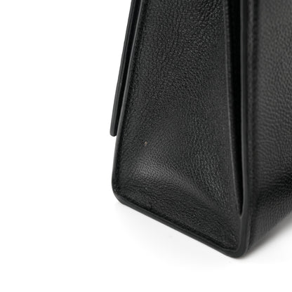 Balenciaga Grained Calfskin Medium Hourglass Top Handle Bag Black 19 of 19