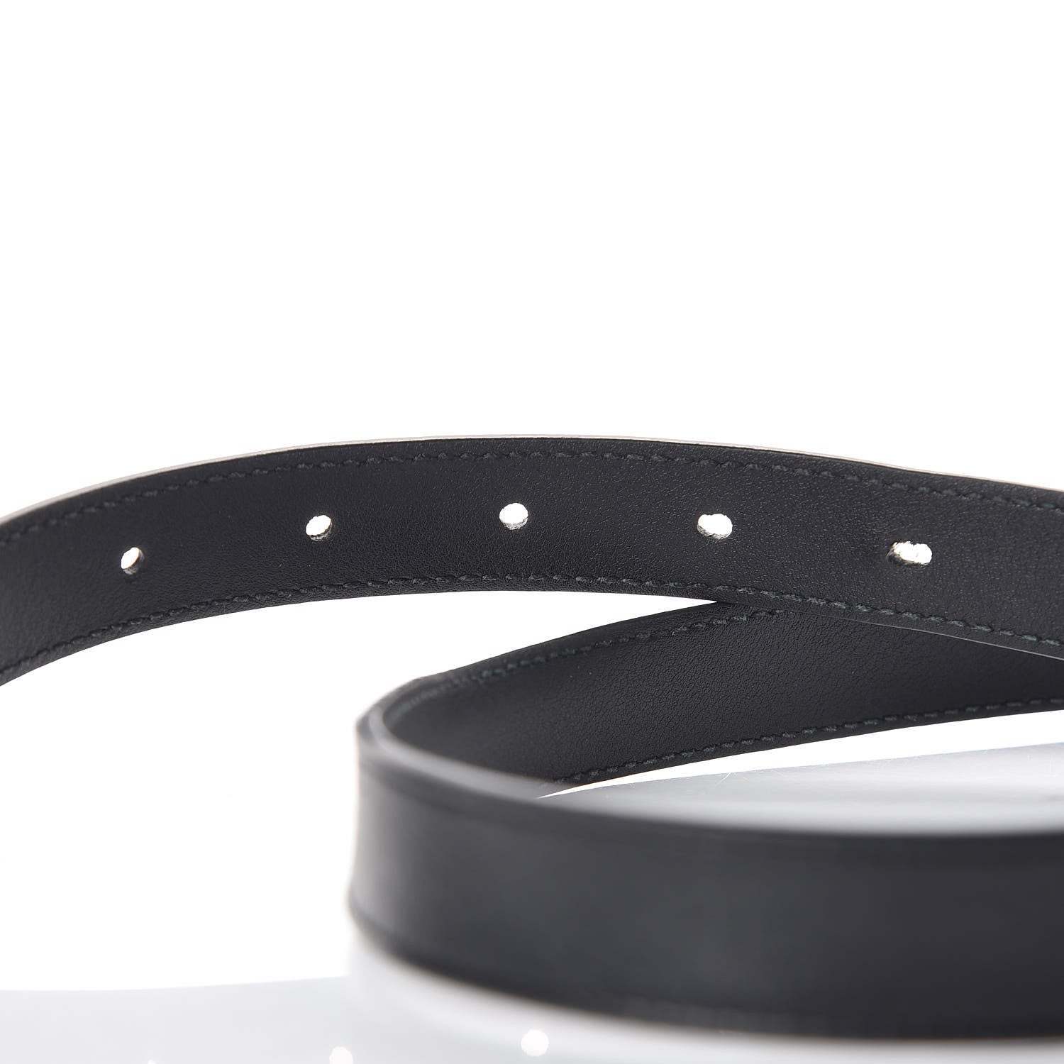 Gucci Calfskin Double G 20mm Belt 85 34 Black 6 of 7