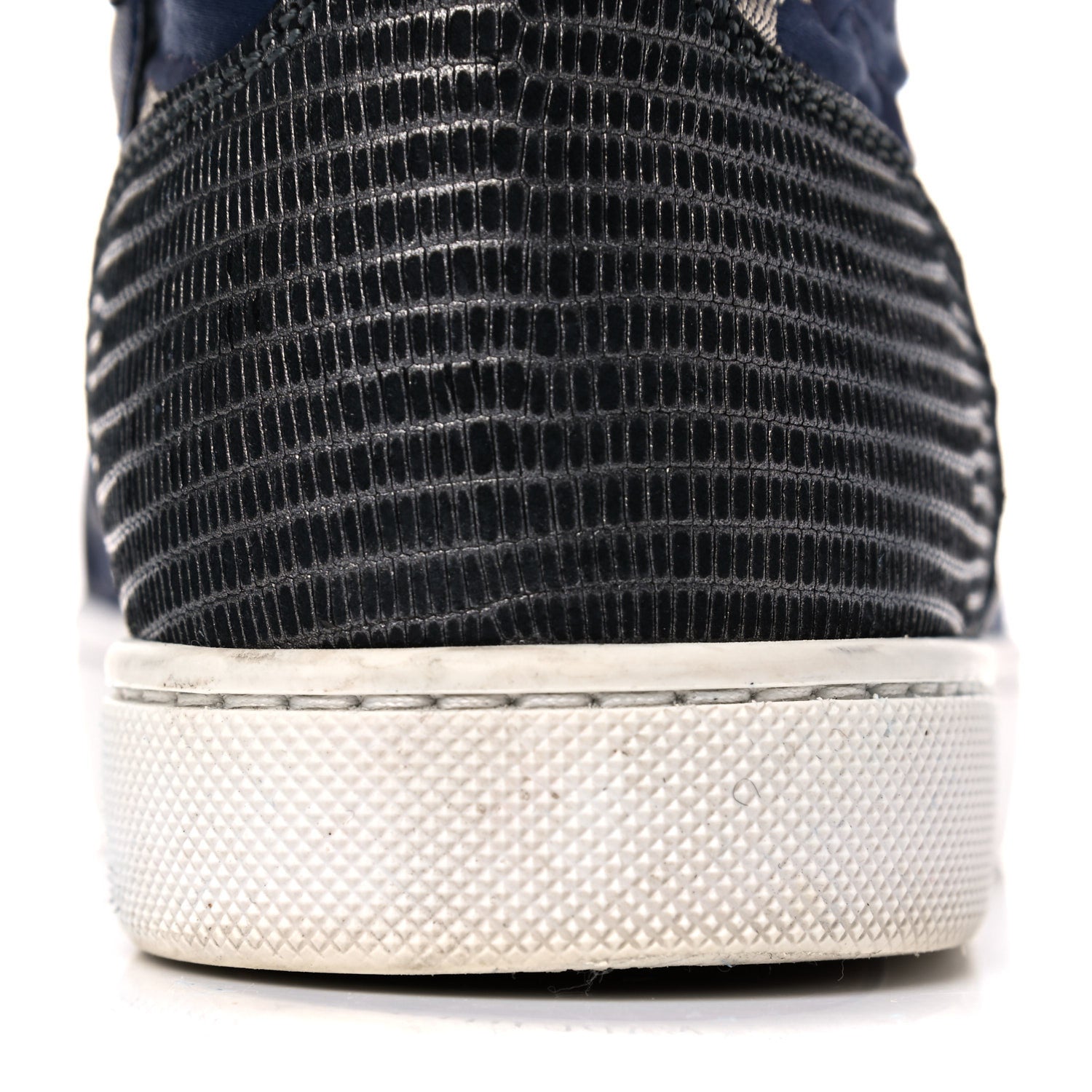 Christian Louboutin Jacquard Camoloubi Orlato Spikes Flat Sneakers 37 Navy 15 of 17