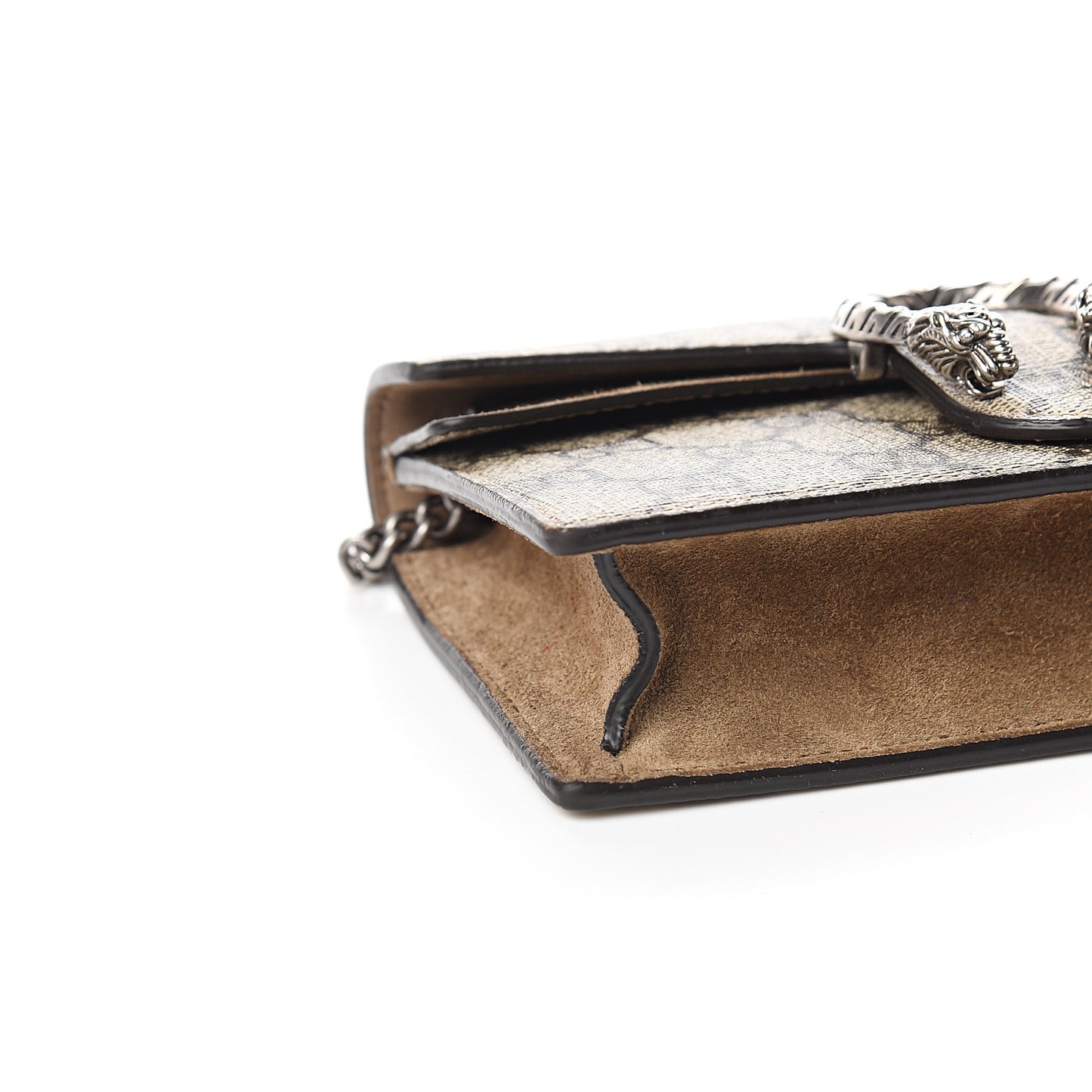 GG Supreme Monogram Super Mini Dionysus Shoulder Bag Taupe