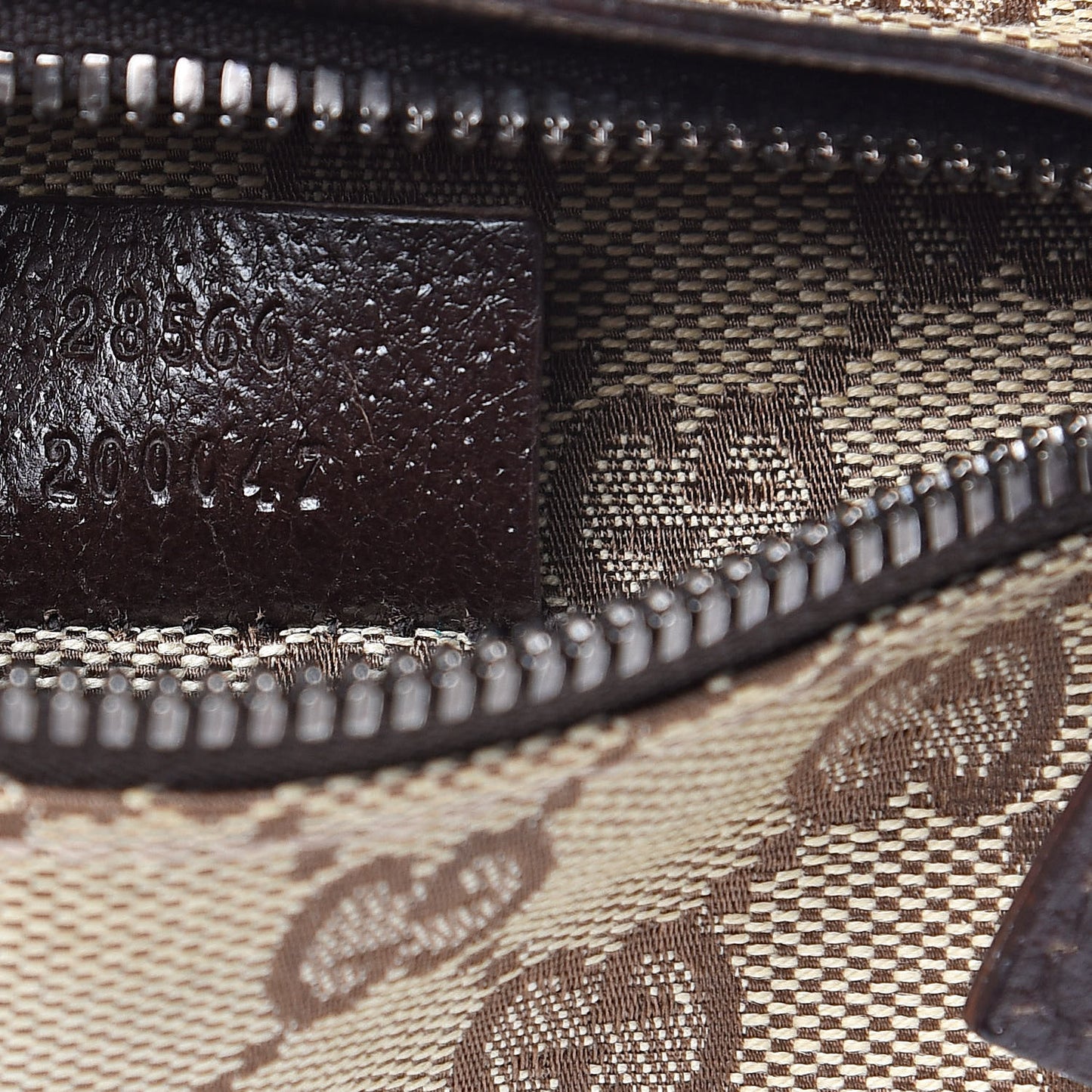 Monogram Web Belt Bag Dark Brown