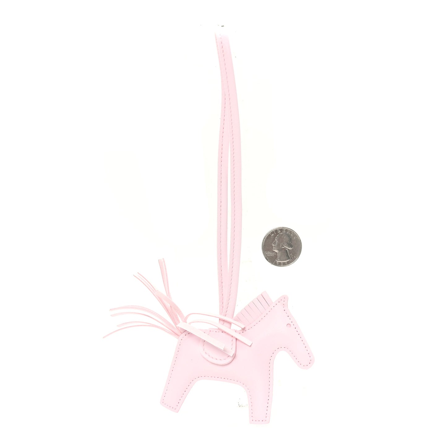 Milo Lambskin Rodeo Horse Bag Charm PM Rose Darling