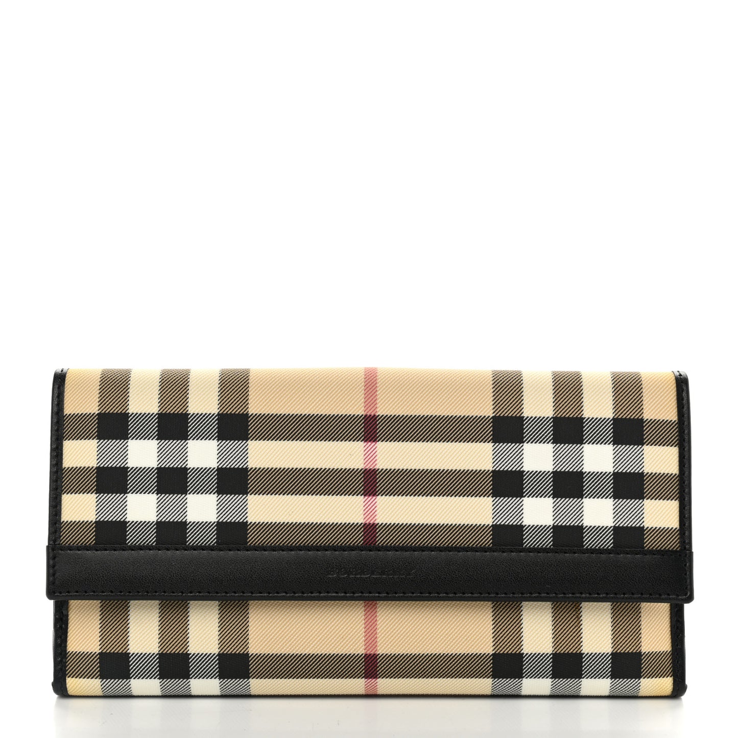 Nova Check Continental Wallet Black