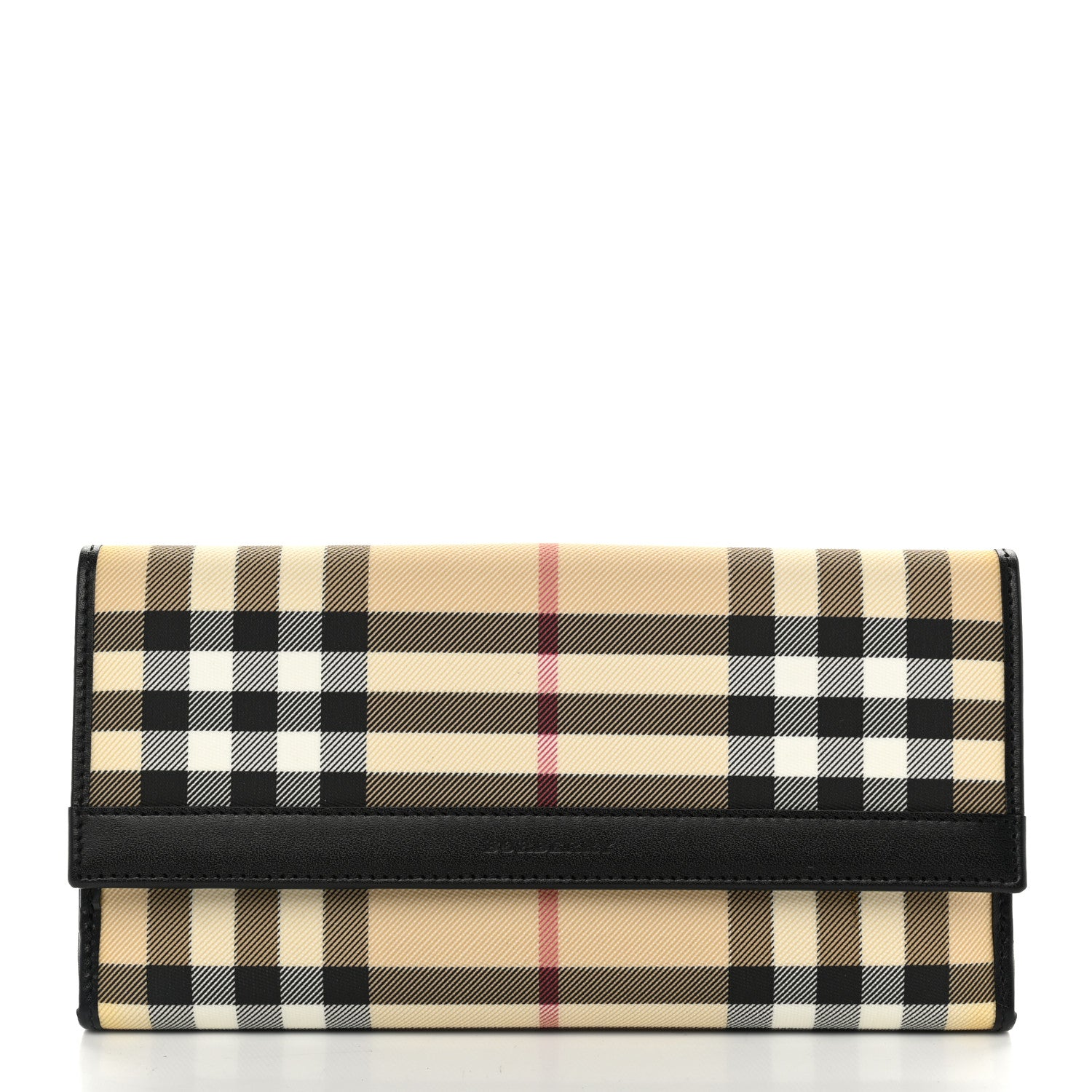 Burberry Nova Check Continental Wallet Black 1 of 8