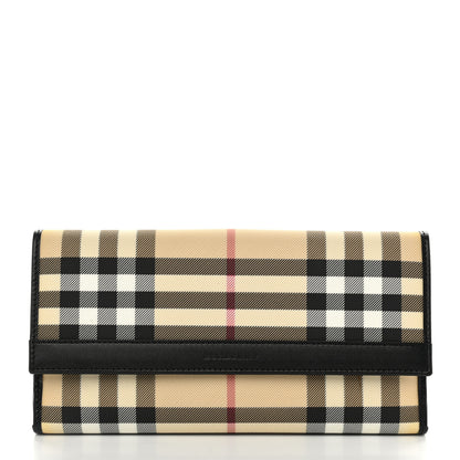 Burberry Nova Check Continental Wallet Black 1 of 8