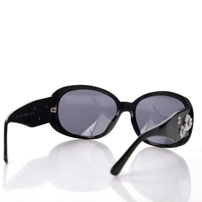Chanel Camellia CC Sunglasses 5113 Black 4 of 8