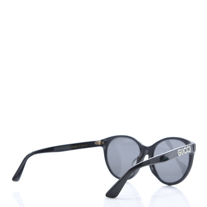 Gucci Round Frame Crystal Sunglasses GG 0419S Black 4 of 8