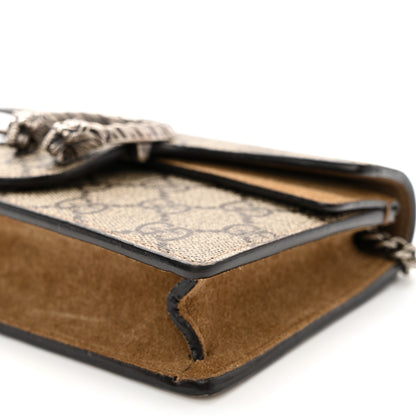 Gucci GG Supreme Monogram Super Mini Dionysus Shoulder Bag Taupe 9 of 11