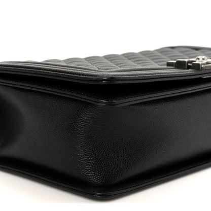 Chanel Caviar Quilted New Medium Boy Flap Black 9 of 10