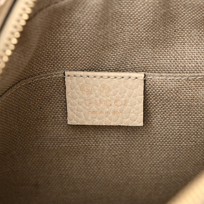 Gucci Monogram Dollar Calfskin Mini Bree Messenger Bag Beige Ebony Avoire 6 of 10