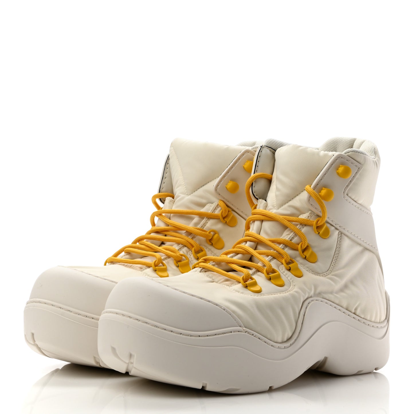 Technical Fabric Rubber Puddle Bomber Boots 38 String Egg Yolk