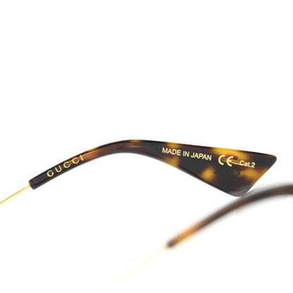Gucci Metal Web Aviator Sunglasses GG0062S Green Red 6 of 7