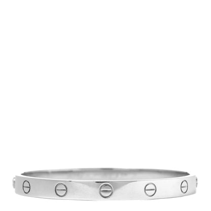 Cartier 18K White Gold LOVE Bracelet 17 1 of 6
