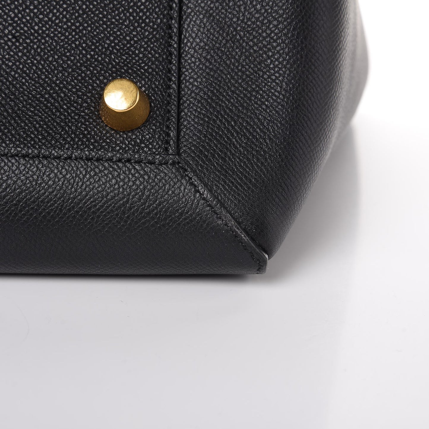 Grained Calfskin Mini Belt Bag Black
