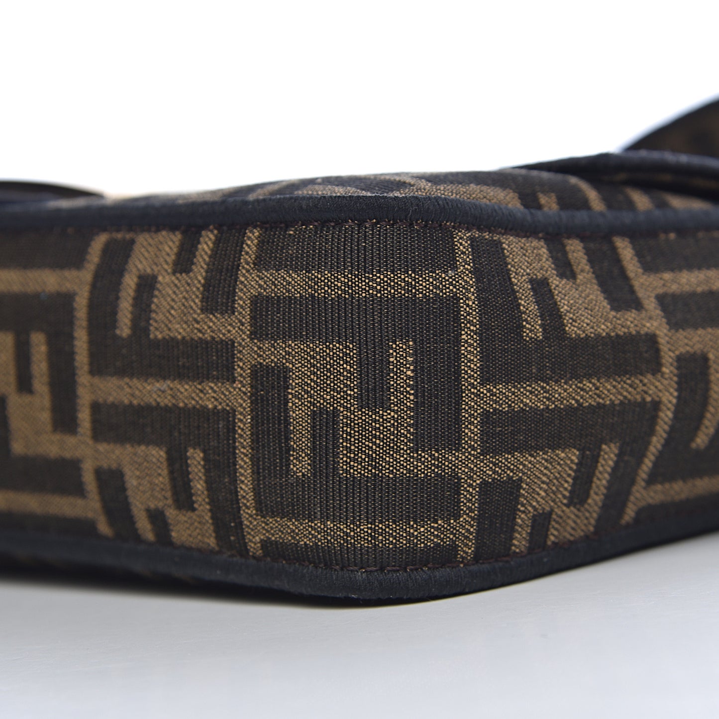 Fabric Jacquard FF 1974 Medium Baguette Tobacco Moro Black