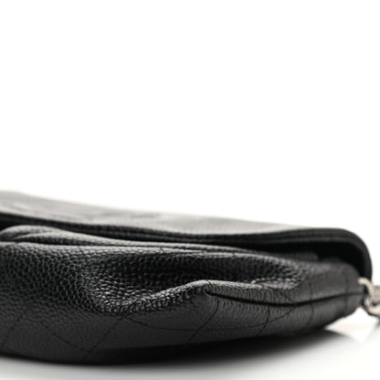 Chanel Caviar Half Moon Wallet On Chain WOC Black 11 of 12
