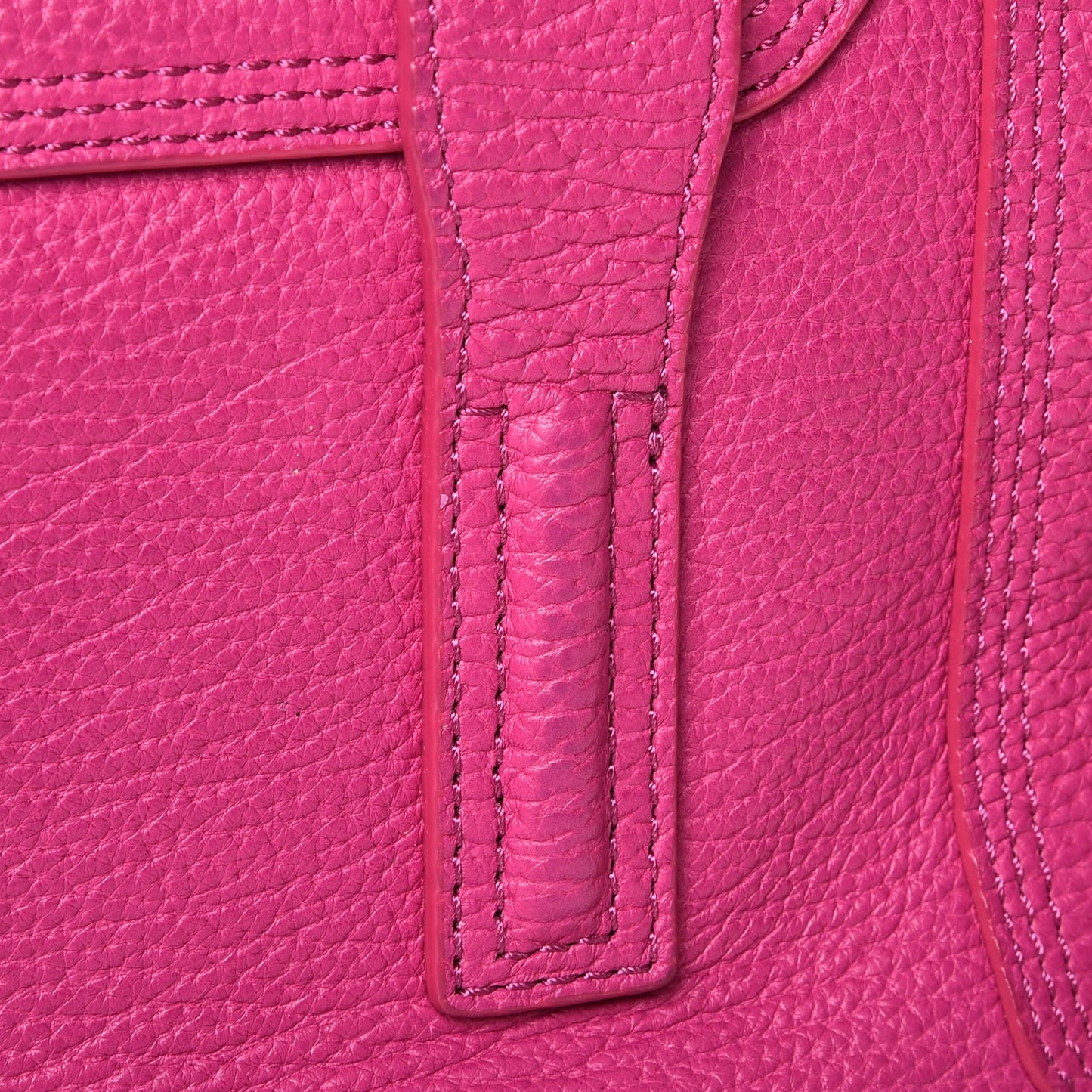3.1 Textured Calfskin Mini Pashli Satchel Fuchsia