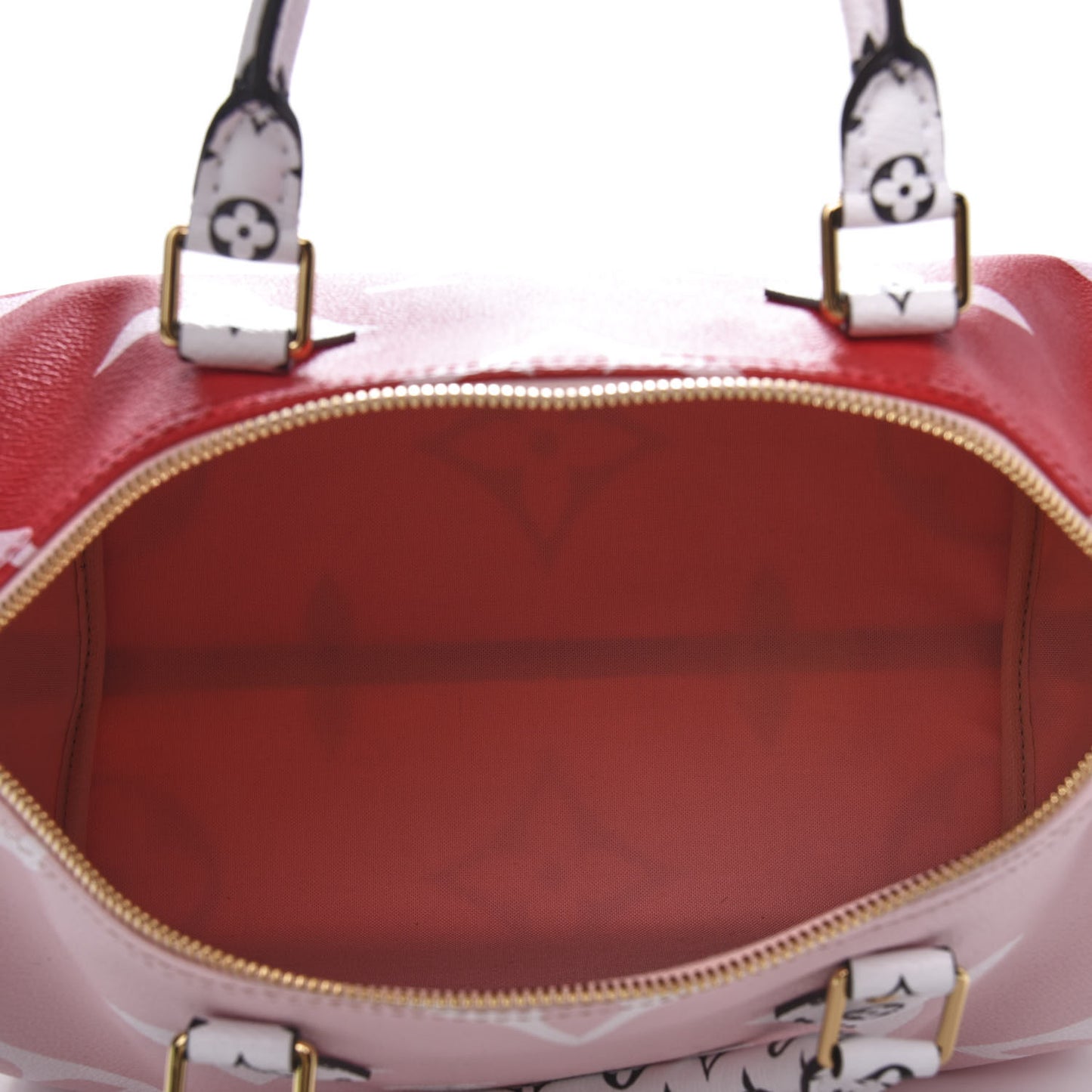 Monogram Giant Speedy Bandouliere 30 Rouge
