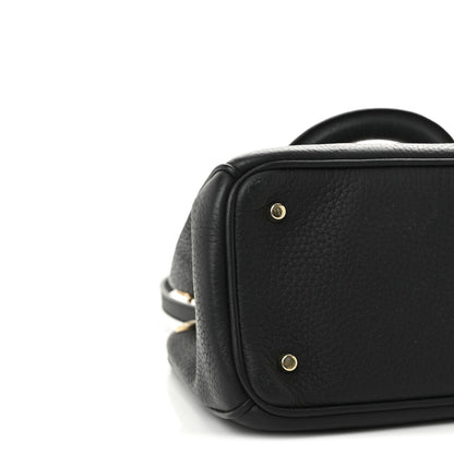 Christian Dior Bullcalf Small Diorissimo Tote Black Rose Indien 8 of 9
