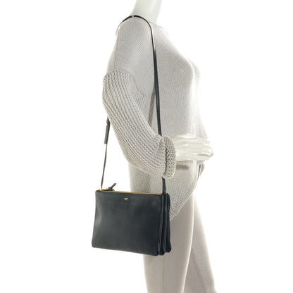 Celine Goatskin Large Trio Crossbody Dark Blue 2 of 8