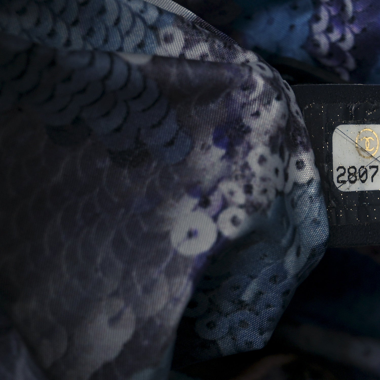 Chanel Canvas Sequin Print Quilted Waist Bag Multicolor 8 of 11