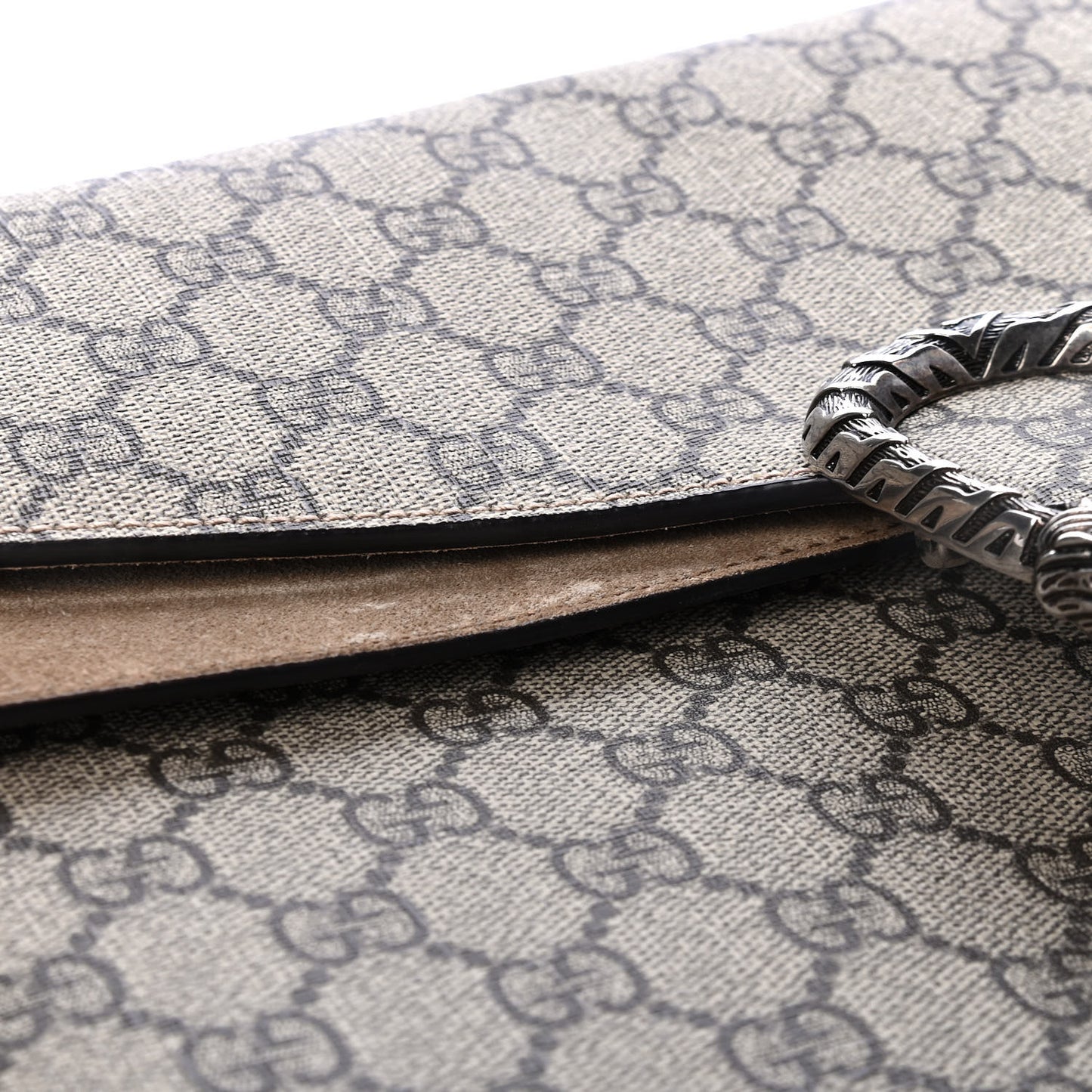 GG Supreme Monogram Medium Dionysus Shoulder Bag Taupe