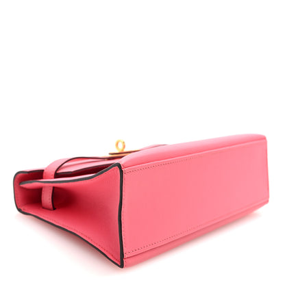 Hermes Swift Kelly Pochette Clutch Rose Azalee 4 of 11