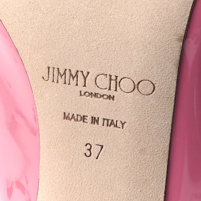 Jimmy Choo Patent Crystal Bing 100 Pumps 37 Candy Pink 7 of 7