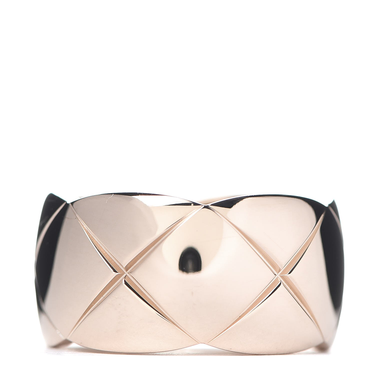 Chanel 18K Beige Gold Large Coco Crush Ring 53 6.25 1 of 5