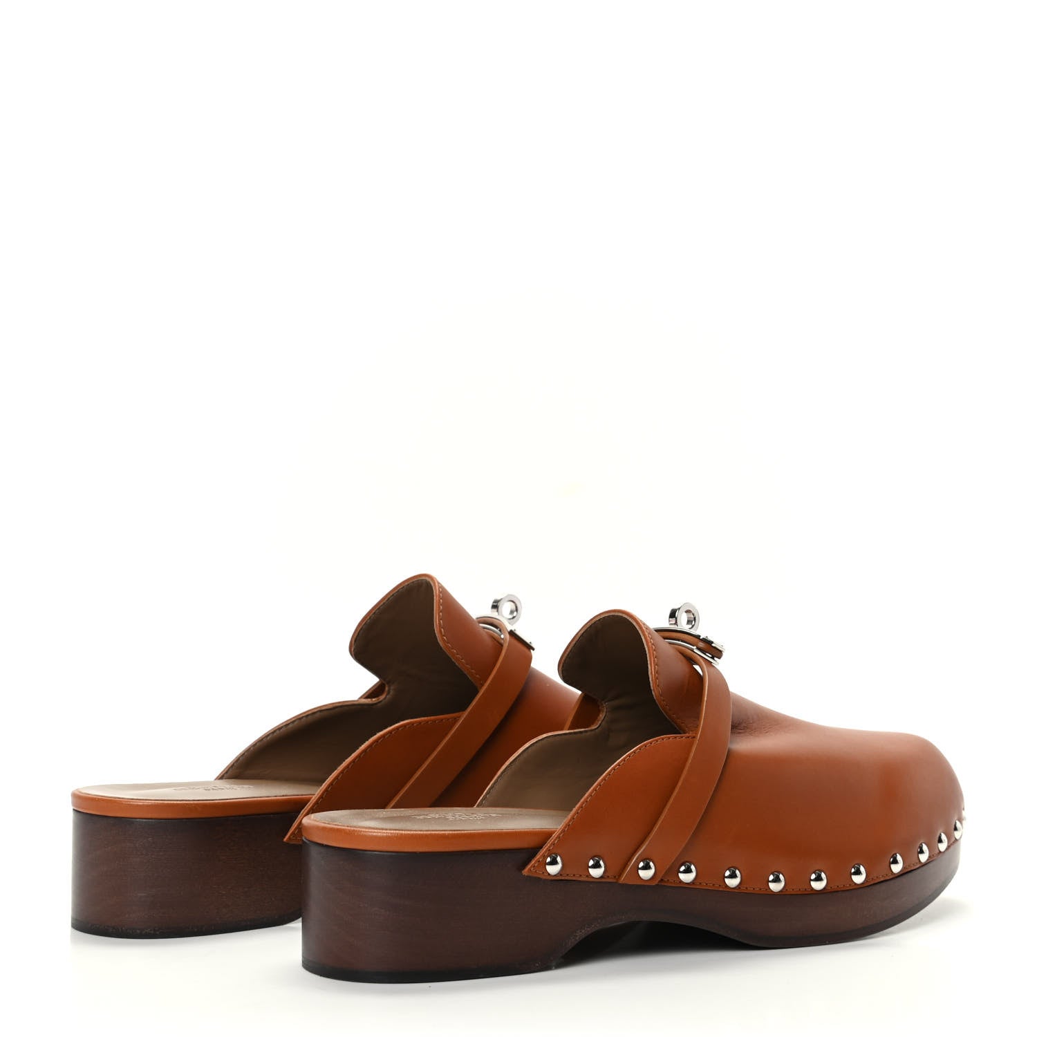 Hermes Heritage Calfskin Carlotta Mules 39 Naturel 4 of 7