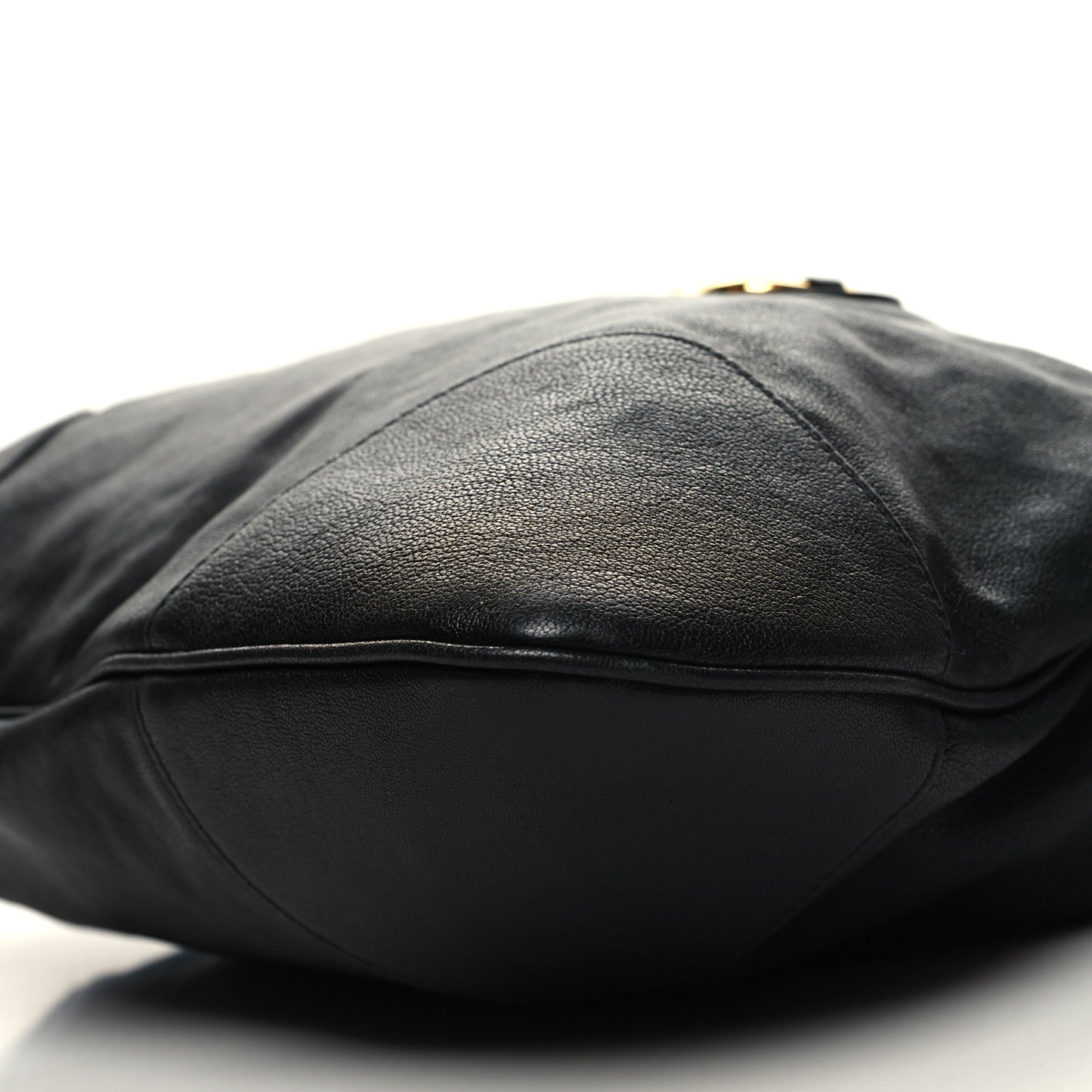 Sakai Calfskin Horsebit 1955 Cinch Top Messenger Bag Black