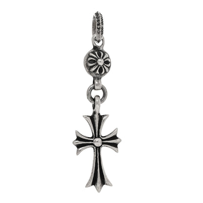 Chrome Hearts Sterling Silver Tiny Cross Long Pendant 3 of 4