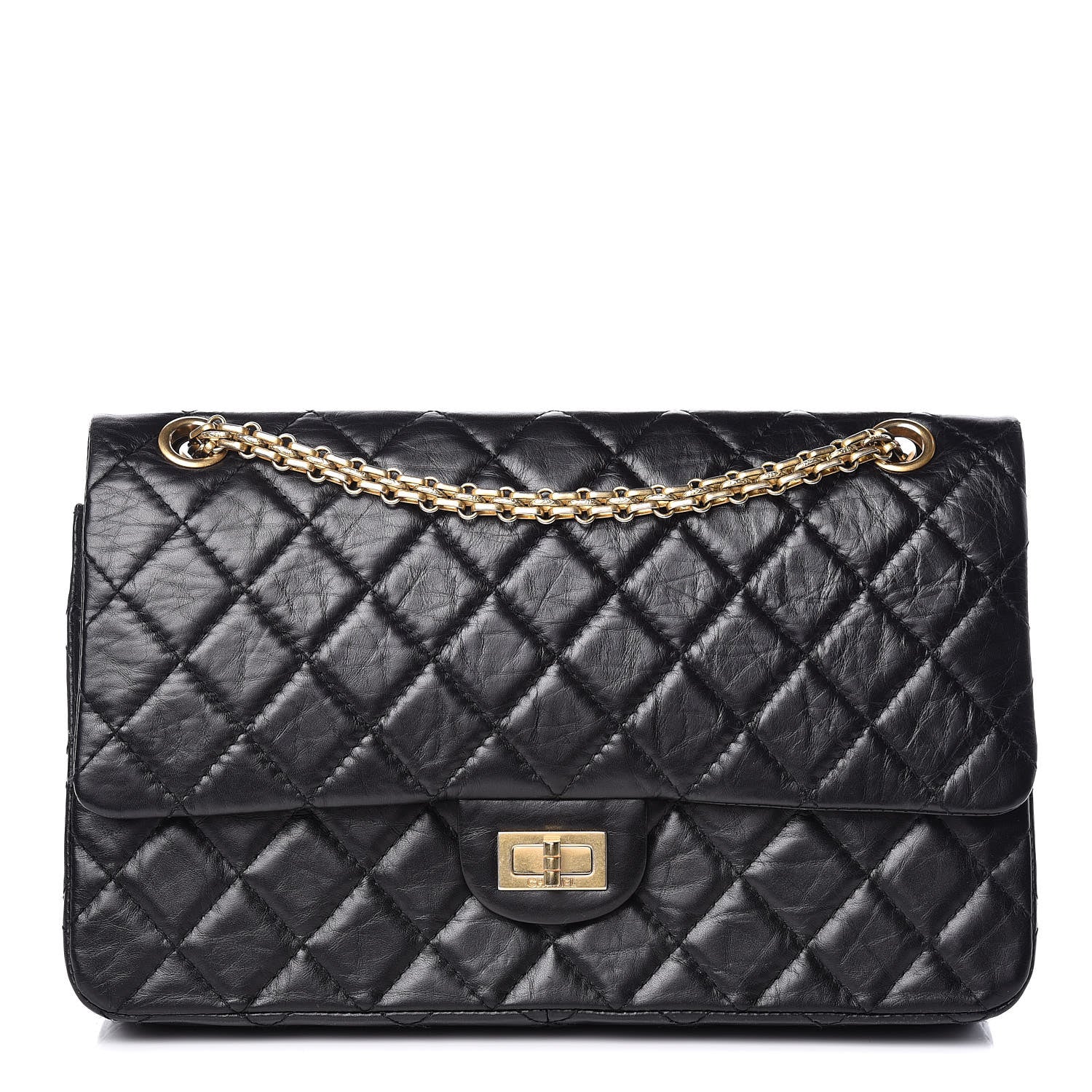 Chanel Aged Calfskin Quilted 2.55 Reissue 226 Flap Black 1 of 10