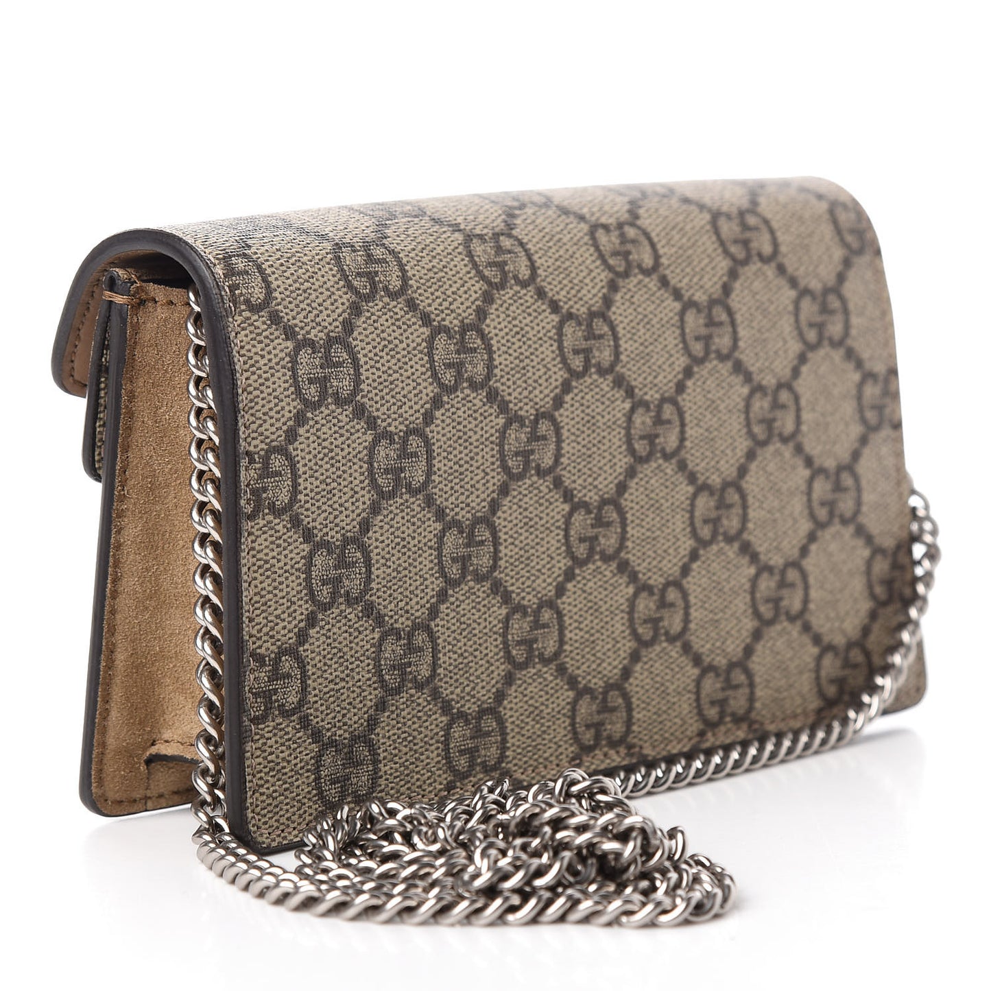 GG Supreme Monogram Super Mini Dionysus Shoulder Bag Taupe