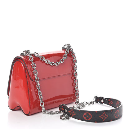 Louis Vuitton Patent Monogram Infrarouge Twist Shoulder Bag PM Coquelicot 3 of 9