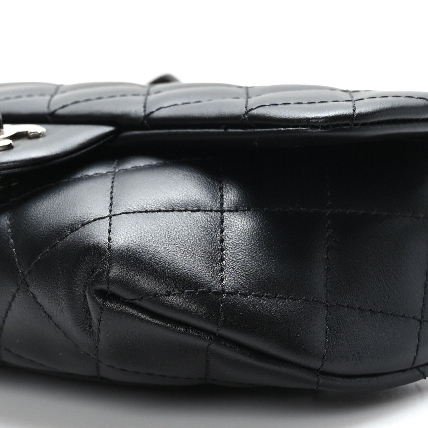 Chanel Calfskin Quilted CC Uniform Flap Belt Bag Black 9 of 9