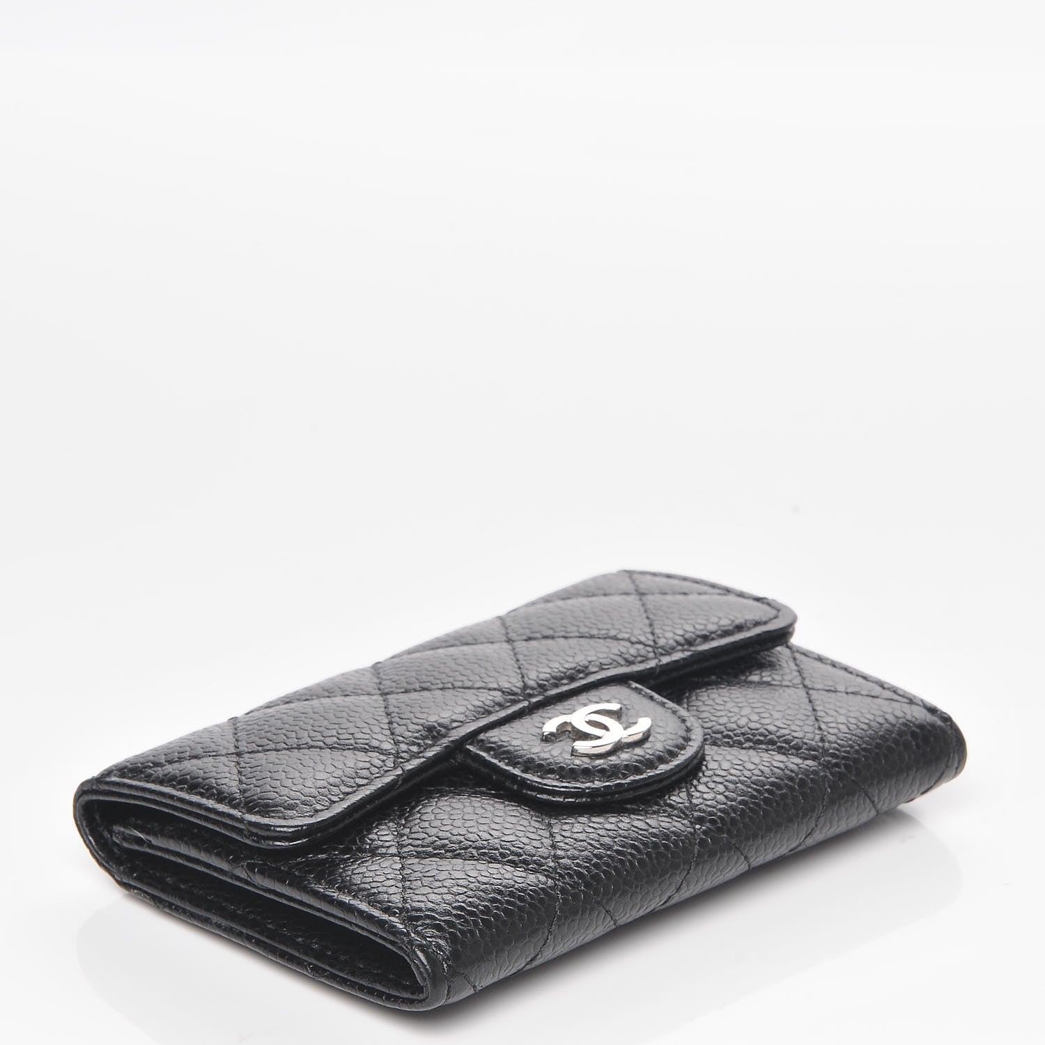 Chanel Caviar Quilted Flap Card Holder Black 4 of 8