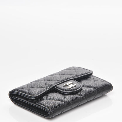 Chanel Caviar Quilted Flap Card Holder Black 4 of 8