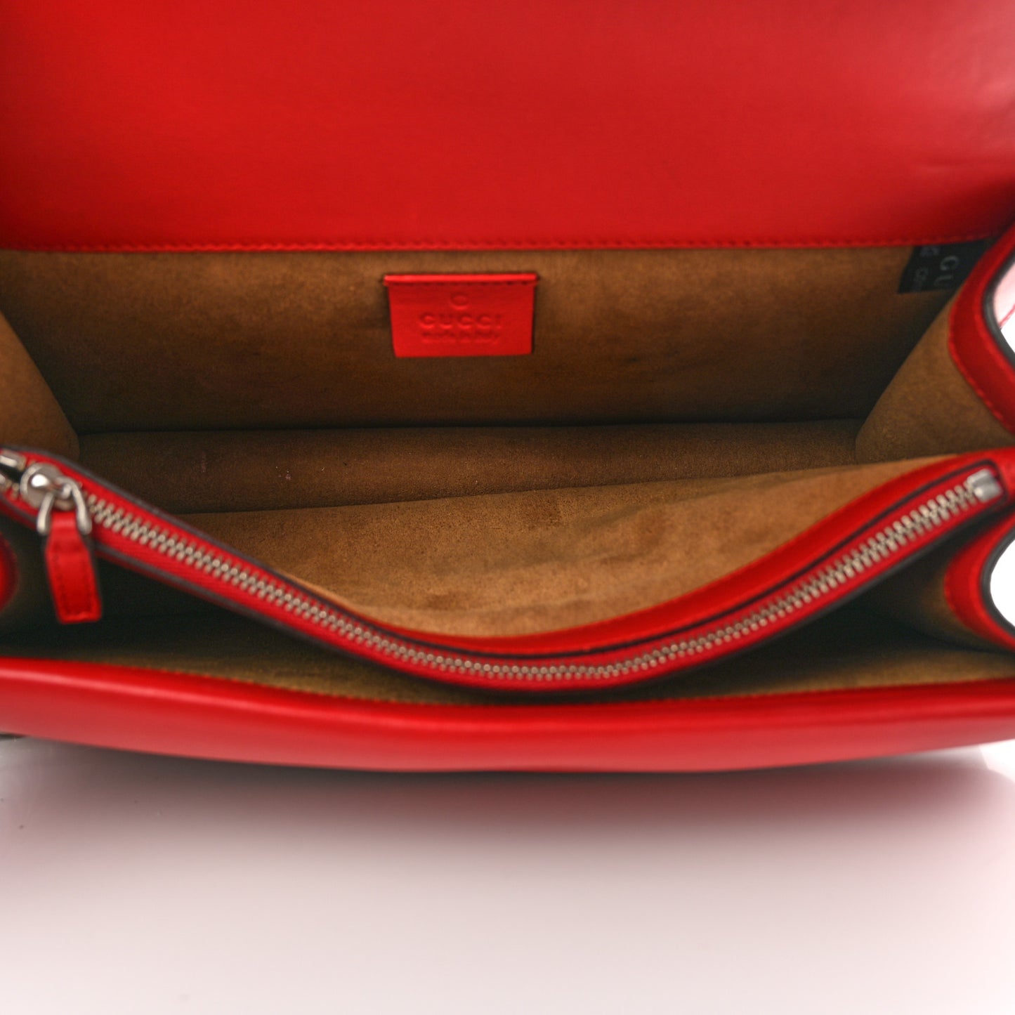 GG Supreme Monogram Arabesque Small Dionysus Shoulder Bag Hibiscus Red